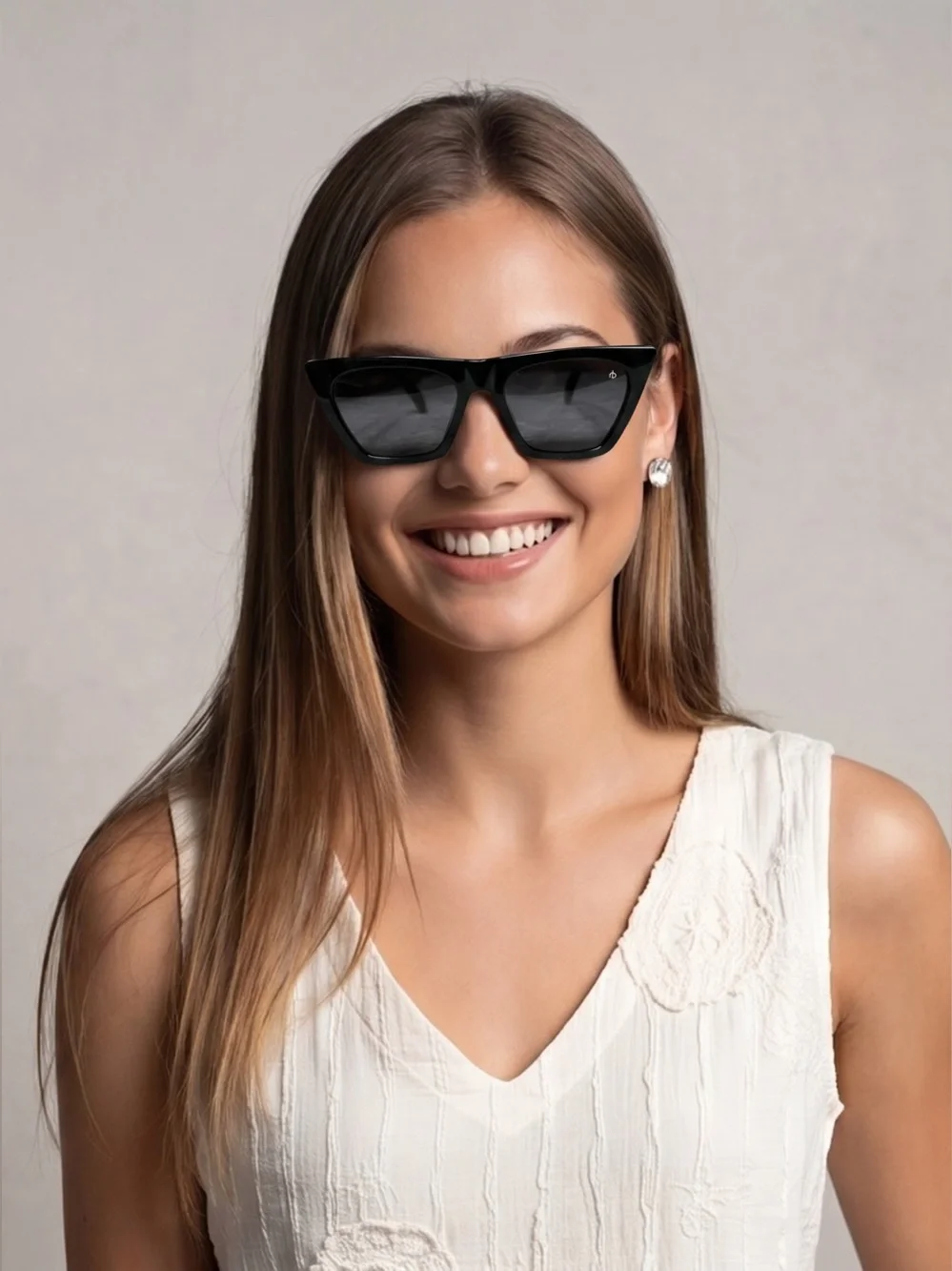 🌻NEW rag & bone Cat Eye Sunglasses Black 51-18-150 RNB1025/S 807IR